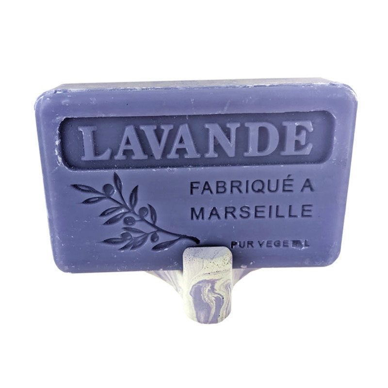 Porte savon "Trident" teinté lavande 